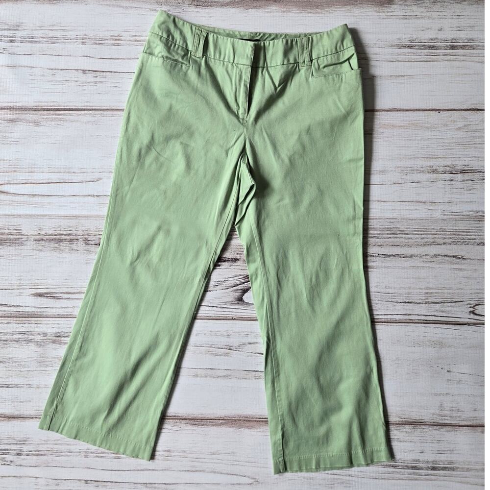 New York and & Co Mint Green Dress Pants sz 12 Petite